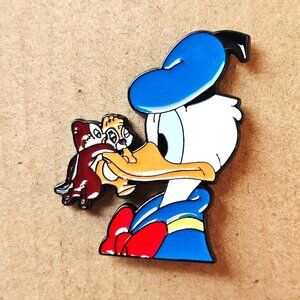 Disney Donald Duck Enamel Pin, Chip and Dale, Vintage, Collectible